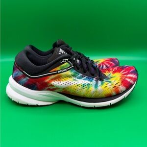 Brooks Multicolor Tie-Dye Running Shoes with Black Accents